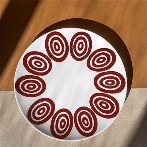 ThemisZ - Kyklos Red Dessert Plate 24cm