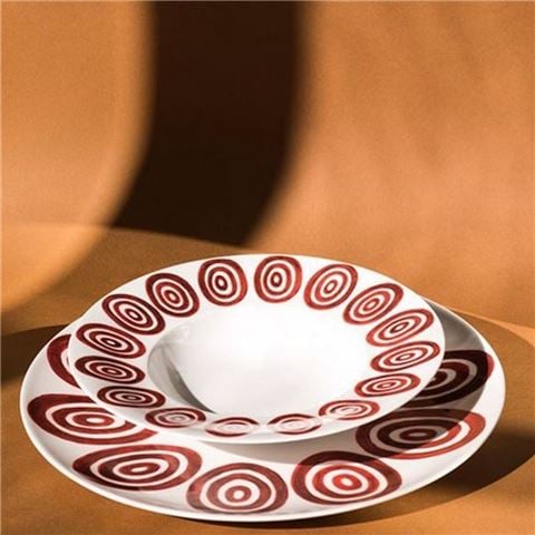 ThemisZ - Kyklos Red Soup Plate 24cm
