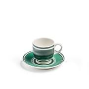 ThemisZ - Maze Green Espresso Cup & Saucer Set