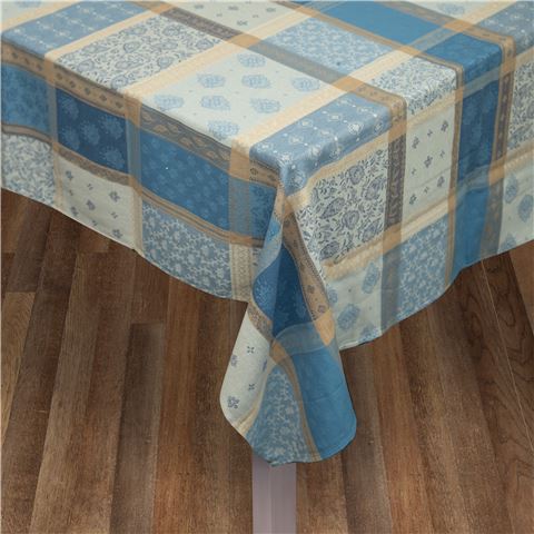 L'Ensoleillade - Valescure Blue Tablecloth Coated 270x180cm