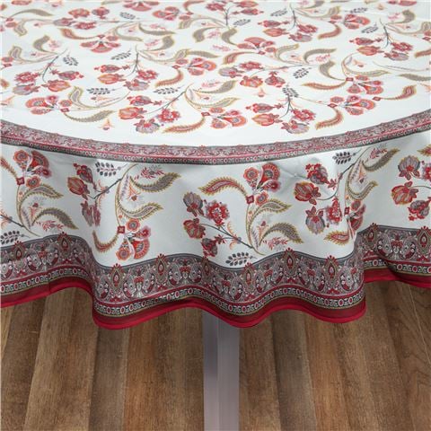 L'Ensoleillade Bastide Red Tablecloth Coated 180cm - Peter's of Kensington