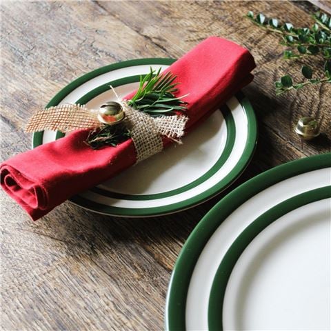 Cornishware - Side Plate Set Adder Green 18cm 4pce