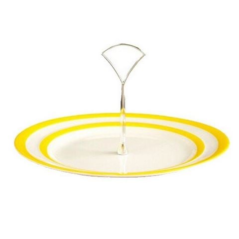Cornishware 1 Tier Cake Stand Yellow 25cm - Peter's of Kensington