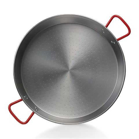 Garcima 15-Inch Carbon Steel Paella Pan, 38cm, Silver 