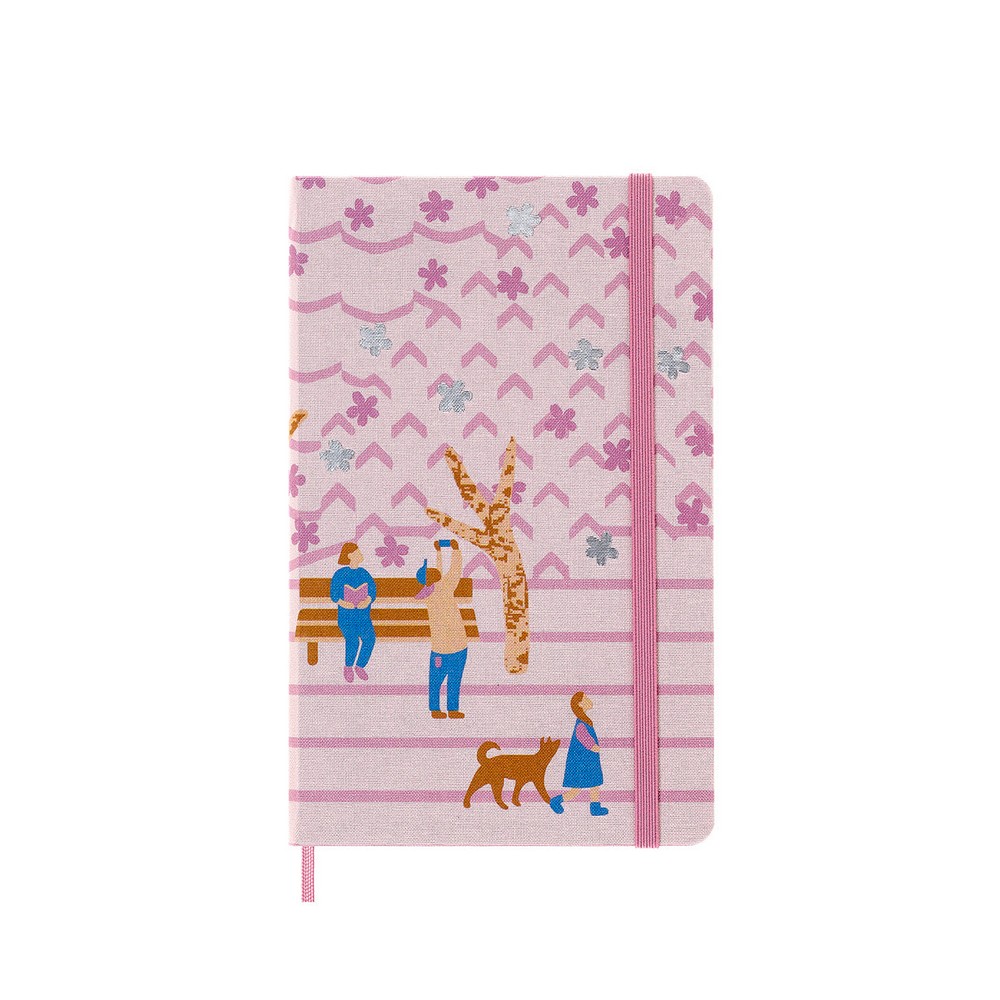 NEW Moleskine Limited Ed. Sakura Fabric Note B. Large Bench