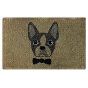 Doormat Designs - Bow Tie French Bulldog Coir Doormat 75cm