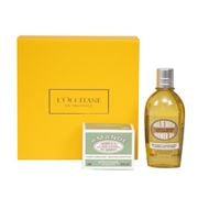 L'Occitane - Almond Body Routine w/Yellow Gift Box 2pce