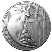 RA Mint - 2022 $1 1oz Silver Frosted Uncirc. Coin Kangaroo S