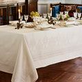 Garnier-Thiebaut - Beauregard Ivory Tablecloth 190x190cm