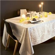 Garnier-Thiebaut - Mille Isaphire Parchment Tablecloth 180cm