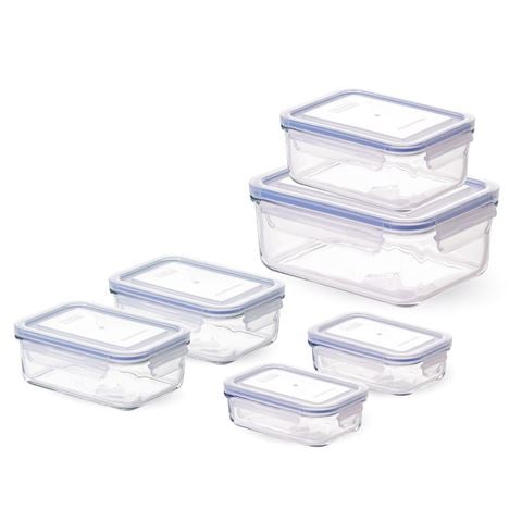 Glasslock - Rectangular Container Set 6pce