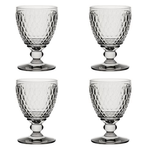 Villeroy & Boch Boston Smoke Wine Goblet Set 4pce - Peter's of Kensington