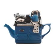 The Teapottery - Aga Style One Cup Teapot Mid-Blue Small