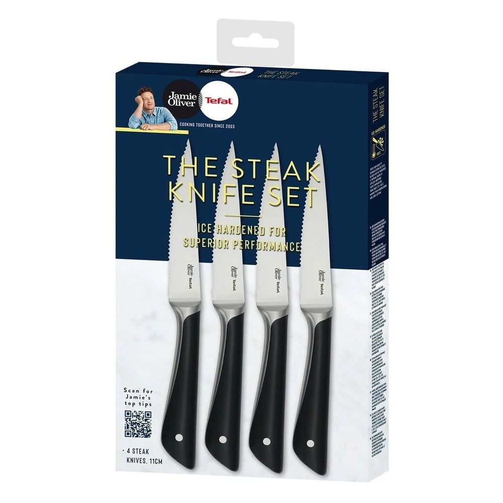 Tefal - Jamie Oliver Steak Knife Set 11cm 4pce | Peter's of Kensington