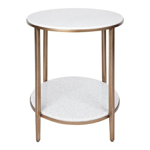 Cafe Lighting Chloe Side Table Antique Gold - Peter's of Kensington