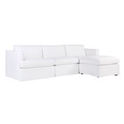 Cafe Lighting - Birkshire Slip Cover Modular Sofa White SetB