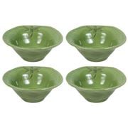 French Country - Dragonfly Green Salt Bowl Set 4pce 11cm