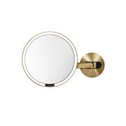 Simplehuman - Rechargeable Wall Mount Sensor Mirror Brass ST3032