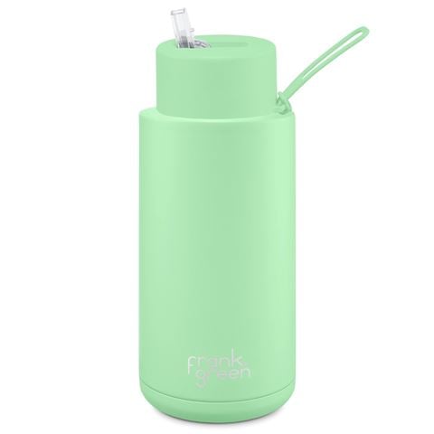 Frank Green - Ceramic Reusable Bottle w/Straw Lid Mint Gelato 1L