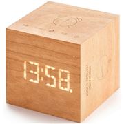 Gingko - Cube Plus Clock Natural Cherry