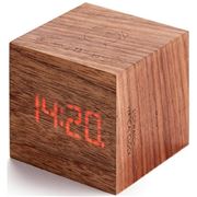 Gingko - Cube Plus Clock Natural Walnut