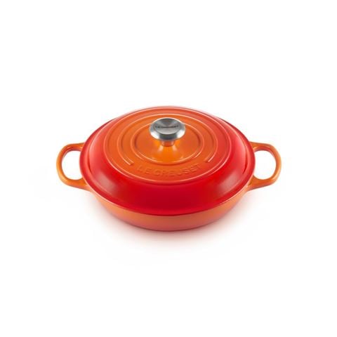 Le Creuset Signature Shallow Casserole Volcanic 26cm/2.2L - Peter's of Kensington