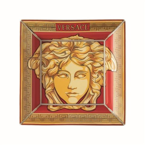 Versace Holiday Medusa Amplified Golden Coin Dish 18cm - Peter's of Kensington
