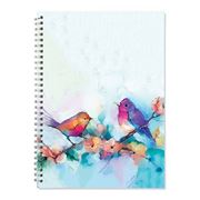 Book - Watercolour Birds Spiral Notepad A4