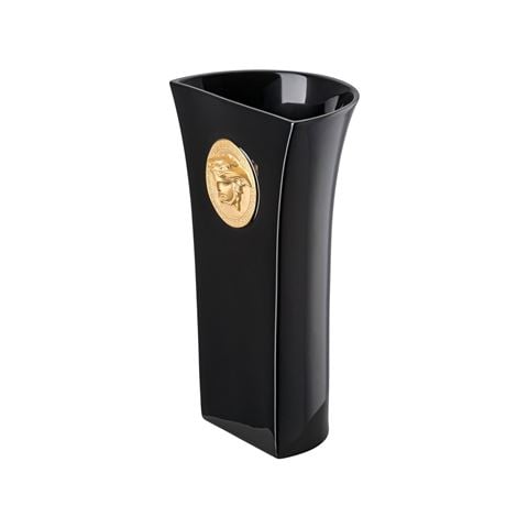 Versace Medusa Madness Black Porcelain Vase 26cm - Peter's of Kensington