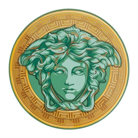 Versace - Medusa Amplified Green Coin Service Plate 33cm