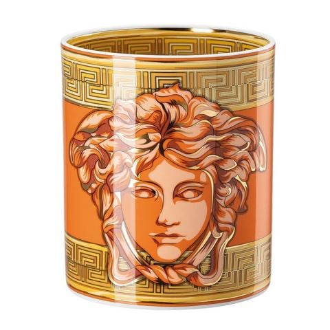 Versace - Medusa Amplified Orange Coin Vase 18cm