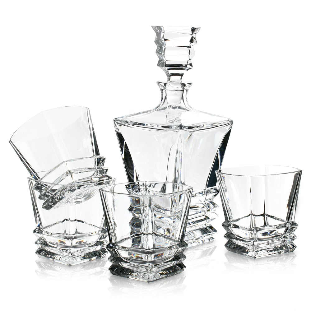 Royal Doulton Crystal Prism Decanter & Tumbler Set Peter's of