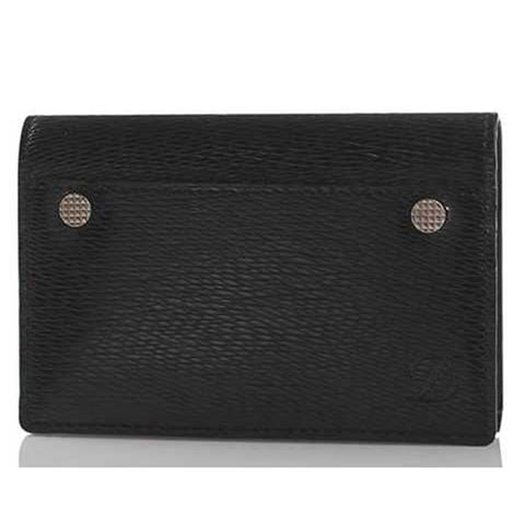 Dupont - Black Leather w/Diamond Head Studs Card Holder