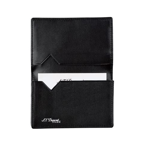 Dupont - Black Leather w/Diamond Head Studs Card Holder