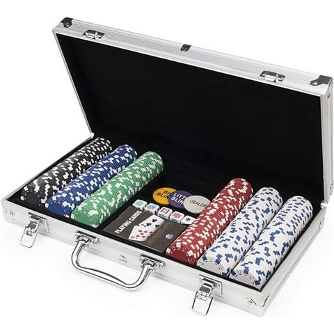 Jackpot - Professional 300-Piece Poker Set w/Aluminum Carry Case