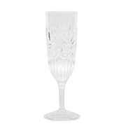 Flair Decor - Acrylic Scallop Champagne Flute Clear