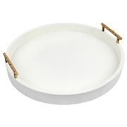 Cafe Lighting - Palm Springs Round Tray Medium Off White