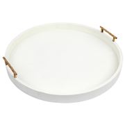 Cafe Lighting - Palm Springs Round Tray Large Off White