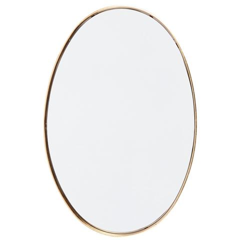 Cafe Lighting - Lucille Oval Wall Mirror Gold Leaf