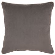 Cafe Lighting - Sass Square Feather Cushion Grey Velvet
