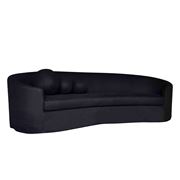 Cafe Lighting - Elle 3 Seater Slip Cover Sofa Black