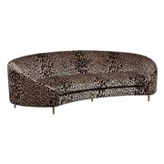 Cafe Lighting - The Hills 3 Seater Sofa Leopard Chenille