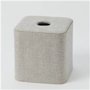 Pilbeam - Aura Square Tissue Box Holder Grey