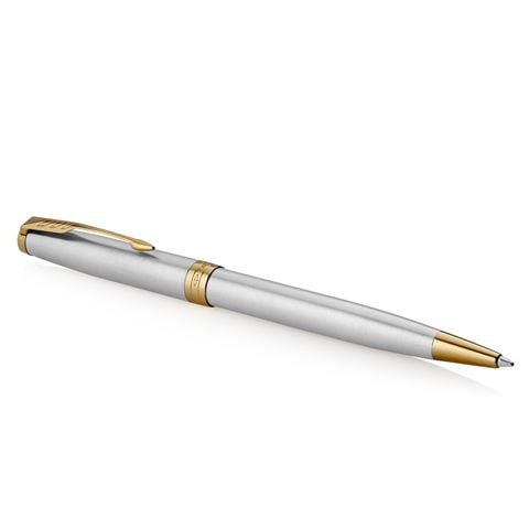 Parker - Sonnet Stainless Steel w/Gold Trim Ballpoint Pen
