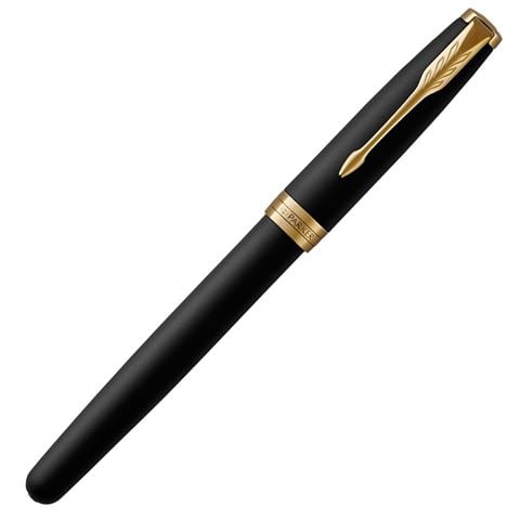 Parker - Sonnet Black Lacquer w/Gold Trim Rollerball Pen