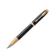Parker - IM Premium Black Fountain Pen Gold Trim Med Nib
