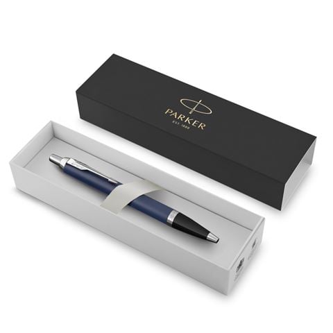 Parker - IM Matte Blue Lacquer w/Chrome Trim Ballpoint Pen