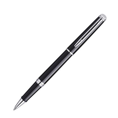 Waterman - Hemisphere Black Chrome Trim Rollerball Pen