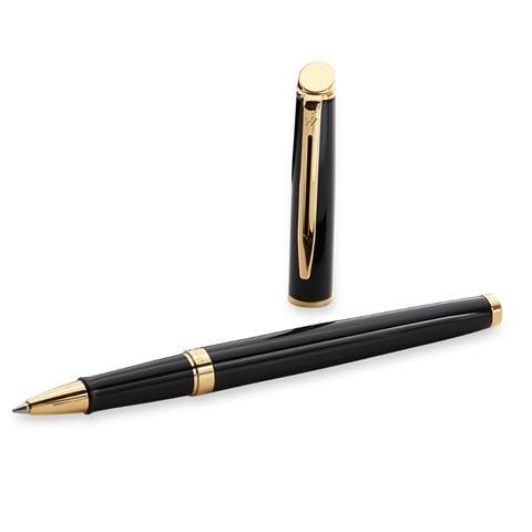 Waterman - Hémisphère Black Rollerball Pen w/23K Gold Trim