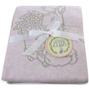 Peter Rabbit - 'Hop Little Rabbit' Cotton Knit Blanket Pink